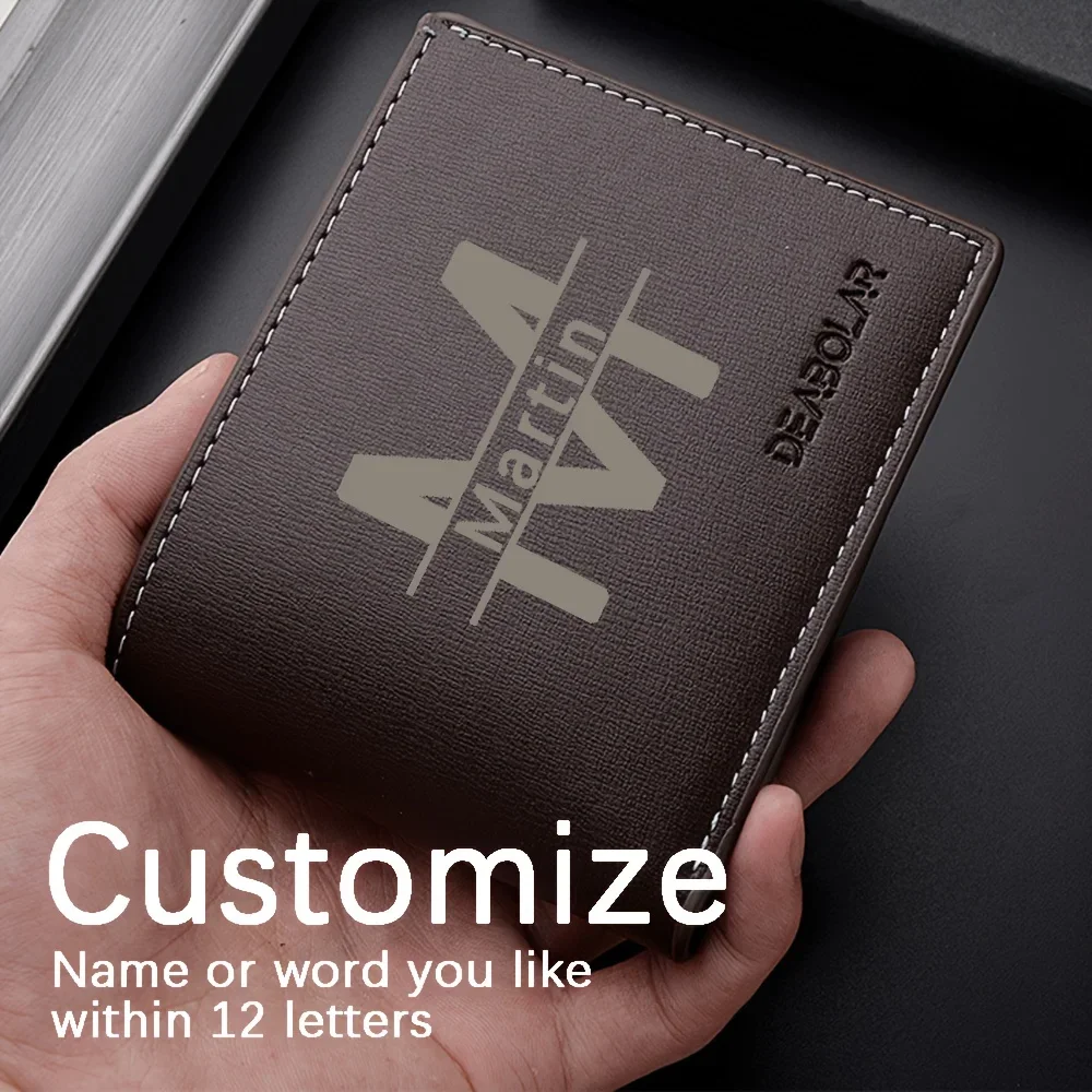 Interior Design Name Card - Personalized Men's Vintage Wallet - Custom