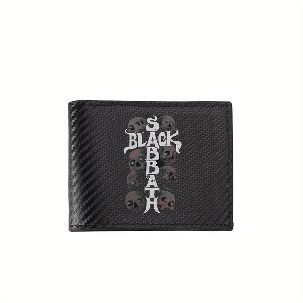 Interior Design Name Card - Skulls,band name design,black background Men's Wallets