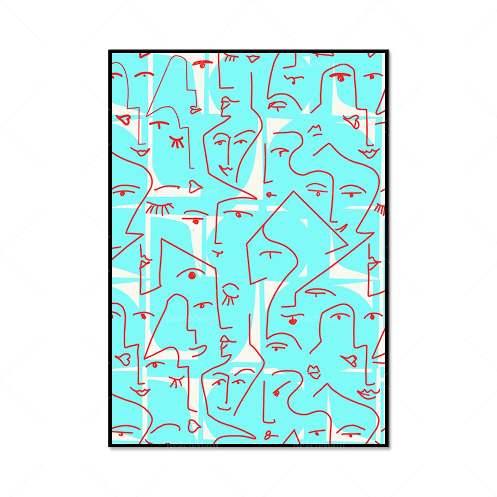 Portrait Graphic Sketch Art De - Interior Design Scandinavian 评论和价格