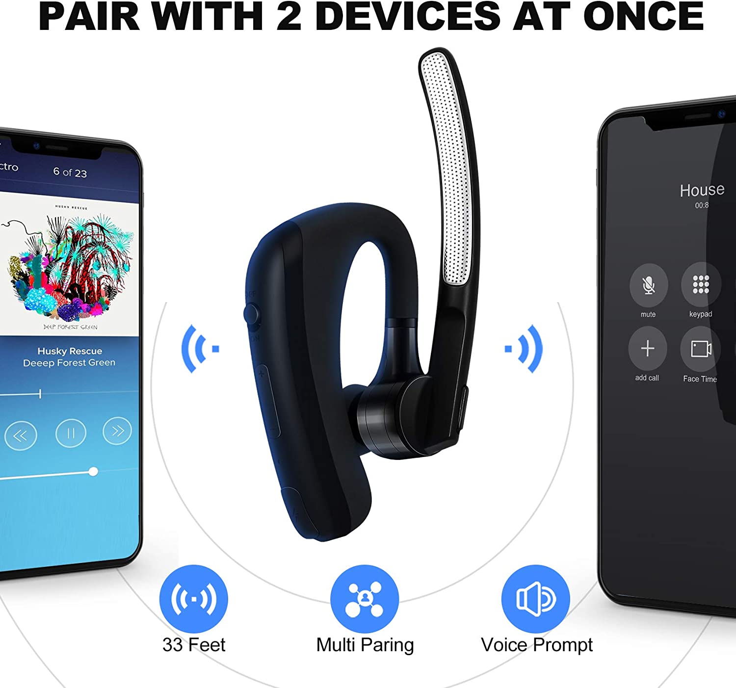 Bluetooth Headset Wireless Ear - Interior Design Software 评论和价格