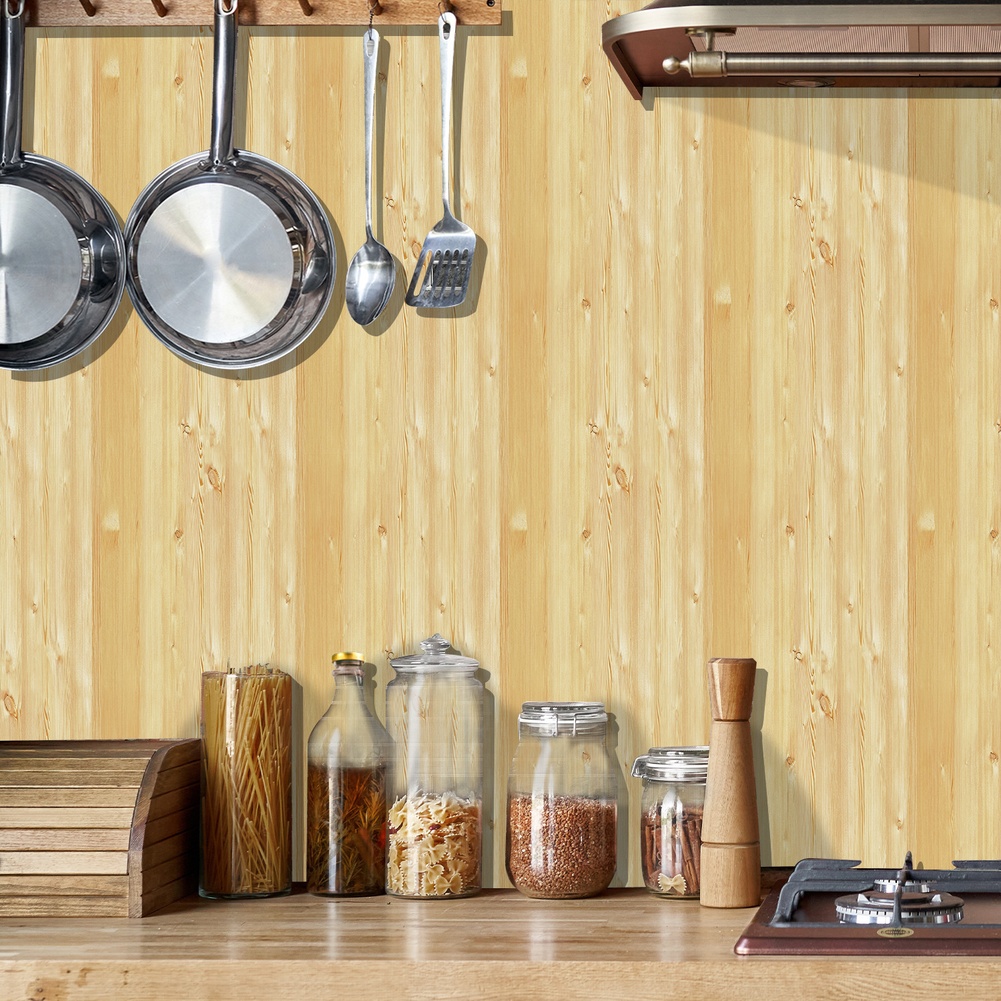 Scandinavian Wood Grain PVC Wa - Interior Design Scandinavian 评论和价格