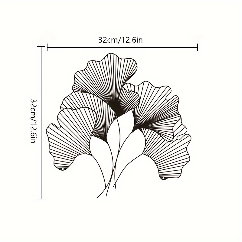 Ginkgo Leaf Wall Decoration Me - Interior Design Of Cafe 评论和价格