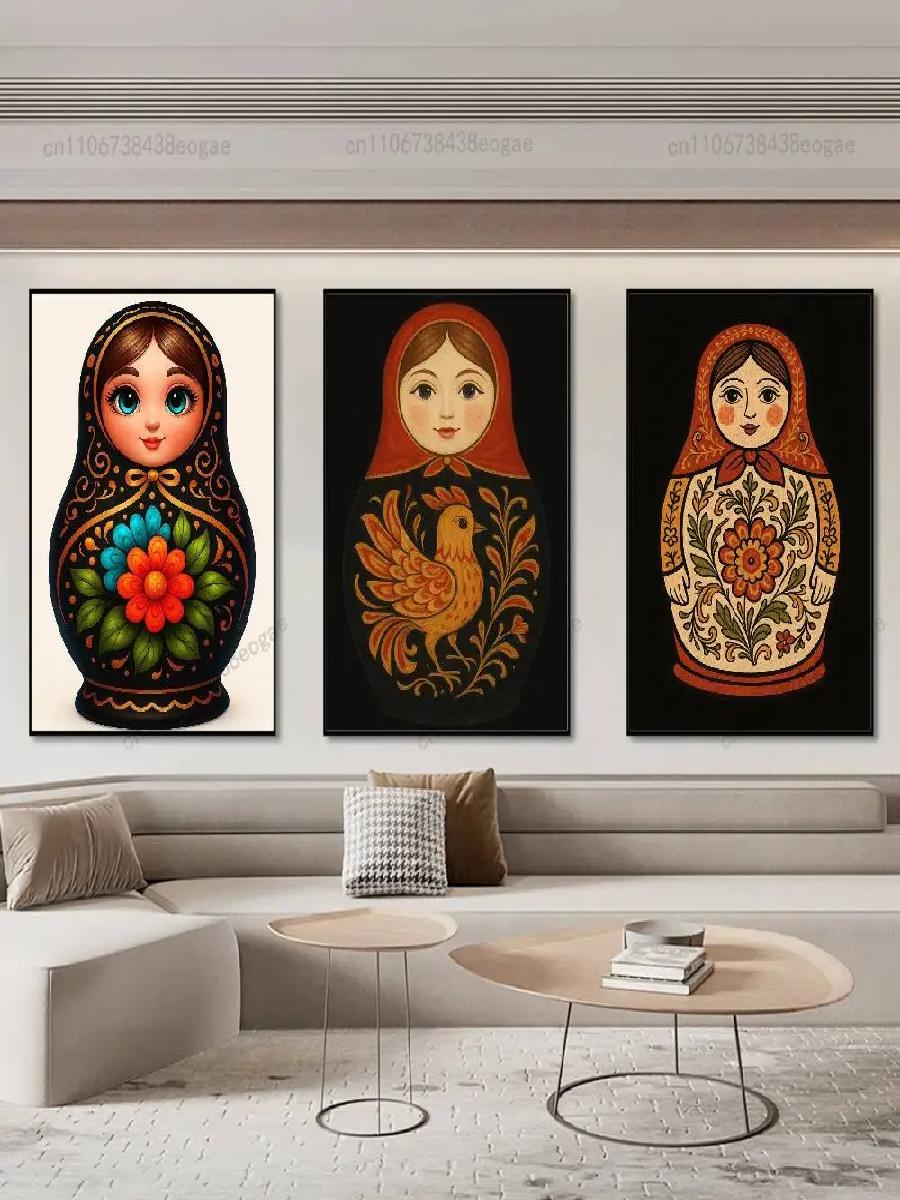 Dolls Matryoshka Russian Art P - Interior Design Of Cafe 评论和价格