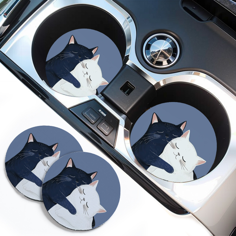 Two Acrylic Cat-Design Car Coa - Interior Design Type 评论和价格